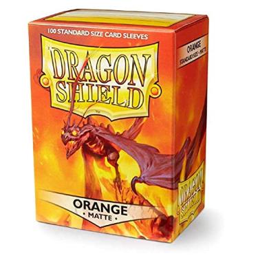 Imagem de Dragon Shield Matte Orange Standard Size 100 ct Card Sleeves Individual Pack