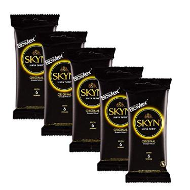 Imagem de Kit c/ 5 Pacotes Preservativo Skyn c/ 6 Un Cada