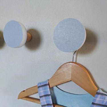 Imagem de 2 Penduradores De Parede Bola Colorida Mdf Laminado