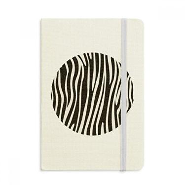 Imagem de Caderno de fundo preto e branco com estampa de veias em tecido oficial capa dura diário clássico