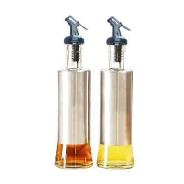 Imagem de Kit 2 P. Azeite/Galheteiro 300 Ml Vidro Aço Inox Dosador