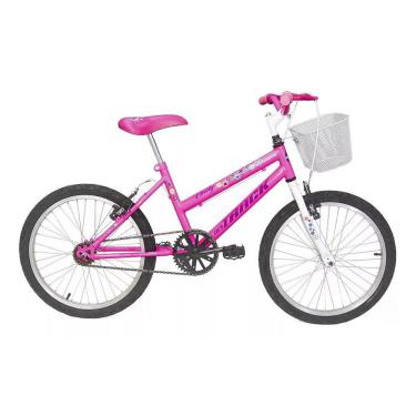 Imagem de Bicicleta Infantil Feminina Track Cindy Aro 20 Com Cesta Rosa