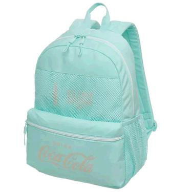 Imagem de Mochila Escolar Coca Cola Verde Água Color Trend Pacific