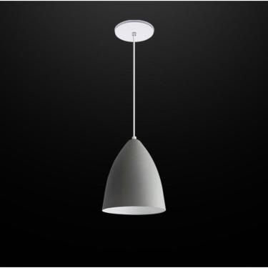 Imagem de Lustre Pendente Modelo Vegas Luxo Cinza Com Branco