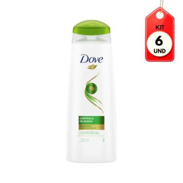 Imagem de Kit C/06 Dove Controle Queda Shampoo 200ml