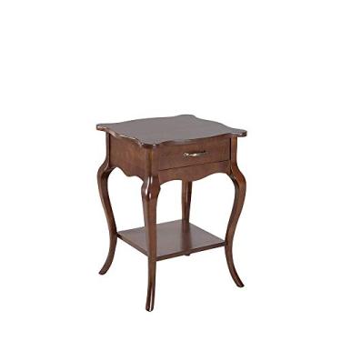 Imagem de Mesa de Apoio Clássica Provence com Prateleira Capuccino Fosco