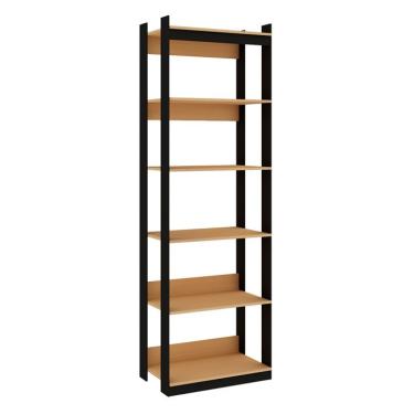 Imagem de Guarda-Roupa Closet Wood Industrial Freijó e Preto