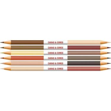 Imagem de Faber Castell Lapis de COR Redondo Caras e Cores Bicolor 24CORES