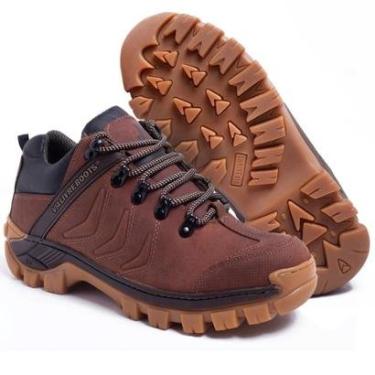 Imagem de Bota Coturno Adventure San DIego Couro Legítimo Trabalho Segurança Trilha Sola Gel-Unissex