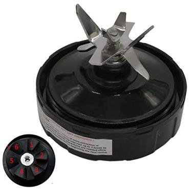 Imagem de Conjunto de 6 lâminas de extrator de equipamentos Joystar Fins funciona com modelos nutri Ninja: Nutri NinjaProBL450-70/BL456-70/BL451-70/BL454-70 Nutri Ninja Auto-iQ BL480-70/BL480D-70/BL481-70/BL482-70/BL490-70, Preto, 1
