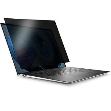 Imagem de FYDIKHN Protetor de tela de privacidade projetado para laptop Dell ALIENWARE m15 R7 15,6 polegadas, filme antiespião, fosco antiespião, protetor de TPU adesivo