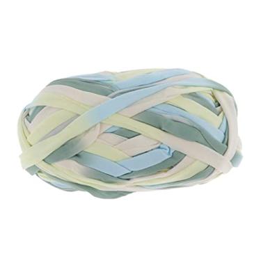 Imagem de Fio de poliéster grosso de 100 g para cobertores de tricô e crochê | Fio de tecido macio para pele delicada e boa elasticidade | Fio de lã gigante multicolorido para - 44