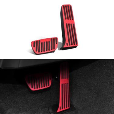 Imagem de GZJUNFUGJ Capa antiderrapante para pedal de freio a gás com acelerador de pé compatível com Lexus ES LS 2019-2023 Toyota Highlander RAV4 Avalon 2019-2023