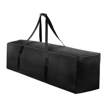 Imagem de Kokiya Duffel saco de viagem saco de bagagem tenda pólo saco de armazenamento de equipamentos de acampamento saco de armazenamento ao ar livre para escalada, Preto 120x36x44cm