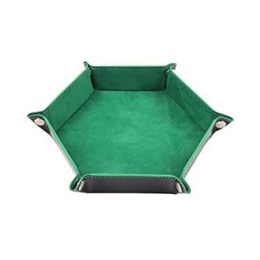 Imagem de shamjina Conjunto de bandejas desmontáveis para jogos de tabuleiro, organizador portátil para dados, estojo compacto para armazenamento - AZUL