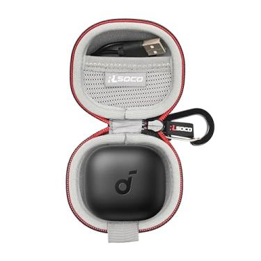 Imagem de RLSOCO Estojo rígido para fones de ouvido sem fio com cancelamento de ruído Anker Soundcore P40i - Preto (apenas estojo)