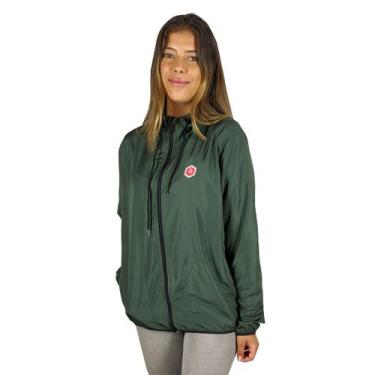 Imagem de Jaqueta Corta Vento Feminino Verde Militar Hexa Colors Wss - Web Surf