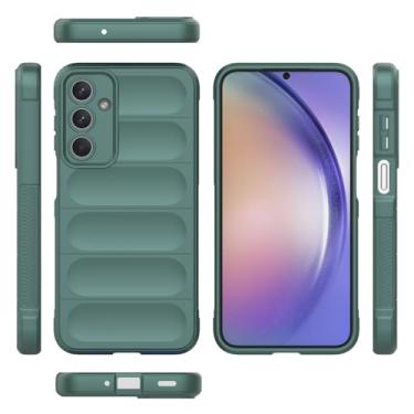 Imagem de Elubugod Capa compatível com Samsung Galaxy M35 5G, capa para celular TPU macia compatível com Samsung Galaxy M35 5G SM-M356B SM-M356B/DS verde