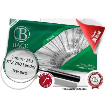 Imagem de Jogo Inox Tenere 250/ XTZ 250 Lander Traseiro 3,5mm - Bace