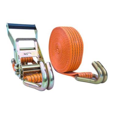 Imagem de 2x Kit Catraca Cinta para Amarração Carga 5 ton 9 m Gancho J - Multili