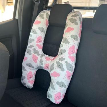 Imagem de Almofada em formato H para viagem de carro com encosto - Nathalia Enxo