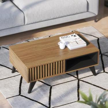Imagem de Mesa de Centro Gales Noce Milano / Preto  - Mais de Casa