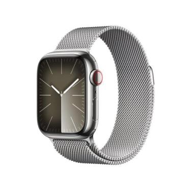 Imagem de Apple Watch Series 9 Gps + Cellular Caixa Prateada De Aço Inoxidável 4