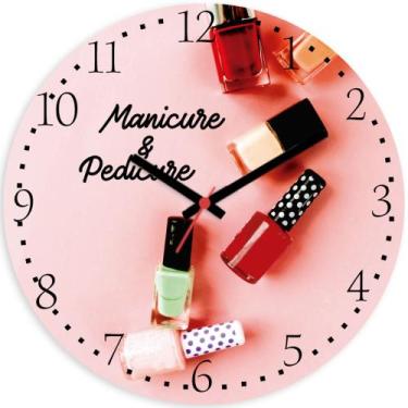 Imagem de Relógio de Vinil Salão Manicure Vintage Decor - Intempo Design
