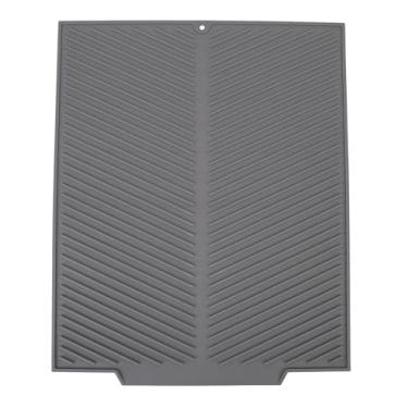 Imagem de Esteira da Placa de Drenagem, Esteira Antiderrapante do Escorredor da Placa do Dreno da Calha da Esteira de Secagem do Prato do Silicone para Acessórios da Mesa da Bancada da