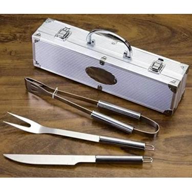 Imagem de Maleta Churrasco 3 Peça Aço Inox Profissional - zein