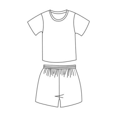 Imagem de Molde pijama curto infantil tamanho 2 ao 14 by Marlene Mukai - EDITORA