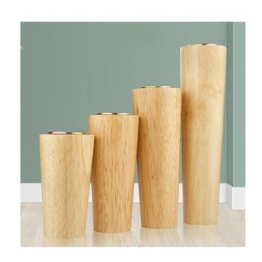 Imagem de Wood Furniture Legs,Straight Tapered Wood Legs,Furniture Feet Replacement Legs for Cabinet Sofa Couch Dresser Ottoman Table(4pcs)(5.5cm/2.16in*20cm/7.87in)