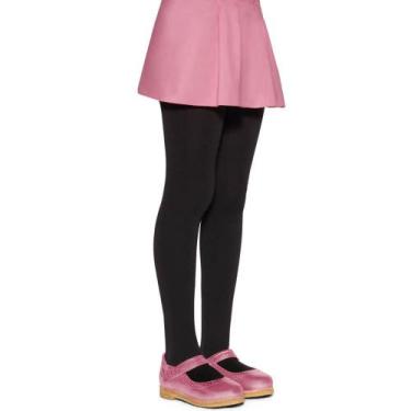 Imagem de Meia-Calça Infantil Fio 80 Lobinha Lupo 02576-001 Microfibra, Preto, M