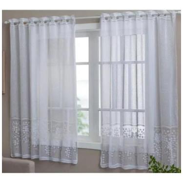 Imagem de Cortina de renda cozinha para varão -2,00 larg x 1,50 alt - Rendam