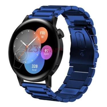 Imagem de Pulseira de Aço Inoxidável para GT3 42mm GT3 46mm - 123Smart, Azul, 42