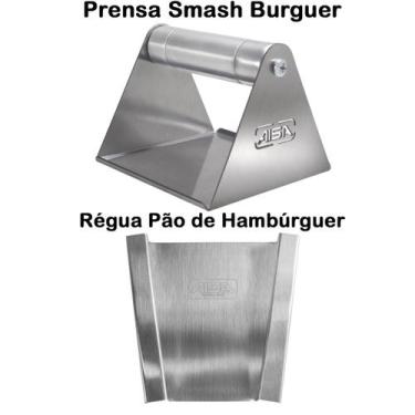 Imagem de Prensa Smash Burger + Régua Pão Artesanal - G8 Cor:Único - Aisa