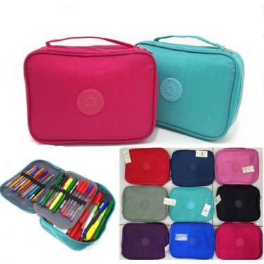 Imagem de Estojo Escolar Organizador Grande Para 100 Lapis - Sport, Cinza
