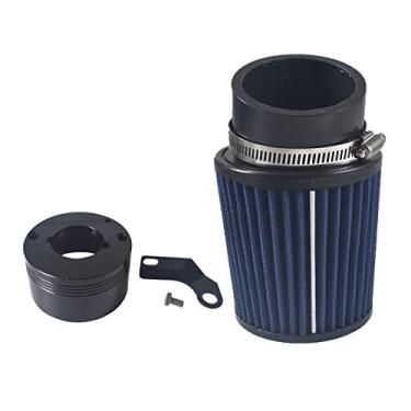 Imagem de VCUJSUC Adaptador de filtro de ar azul para Predator 301cc 420cc Go Cart 11Hp 13Hp para Honda GX340 GX390 clone motor Go Kart Mud Boats Racing Relva Corta-Relva Minibike para GX270s 13/15hp OHVs chineses