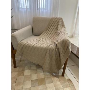 Imagem de Kit Peseira Tricô Decorativa Sofá Cama Solteiro 160x60cm + 2 Capas - C