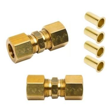 Imagem de União Porca Anilha Insert Compressão Emenda Tubo 3/16  2un - AT