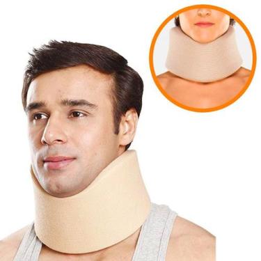 Imagem de Colar Cervical de Espuma Ortopédico Imobilizador de Pescoço Ajustável 