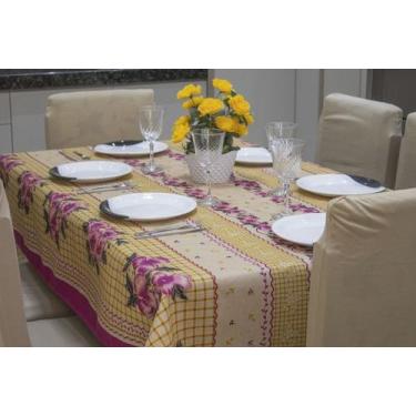 Imagem de Toalha de Mesa Linhão Rústico 8 Lugares 2,50 x 1,45 - Várias Estampas 
