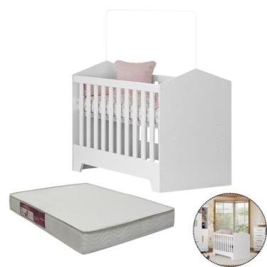 Imagem de Berço e Mini Cama Colchão Incluso Multifuncional Moderno - HOME AS, Br