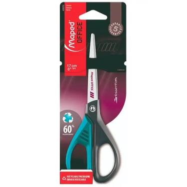 Imagem de Tesoura de Aço Multiuso Essentials 21cm Blister Maped, VERDE