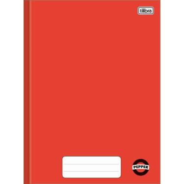 Imagem de Caderno Peq. 80 fls Vermelho Pepper Brochura Capa Dura Tilibra, Unico