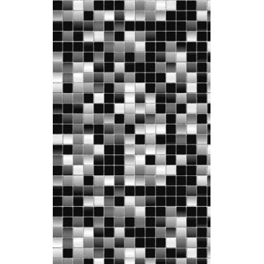 Imagem de Papel de Parede Adesivo Banheiro Pastilha Preto/Cinza PA 51 - IC DECOR