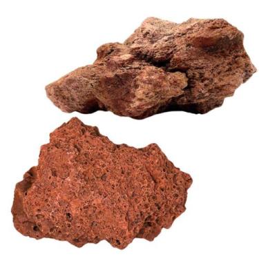 Imagem de Rocha Lava Rock 1Kg Natural Porosa Red Aquario Betta Kinguio - Hanimal