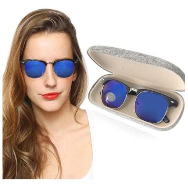 Imagem de Óculus De Sol Feminino Polarizado Uv400 Original Caixa Linho - Lebrave