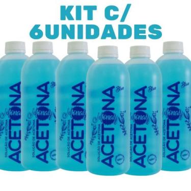 Imagem de Kit Monaly com 6 unid Removedor de Esmalte 500ml - MUSA