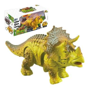 Imagem de Dinossauro Triceratops Som Luz Movimento Infantil Brinquedo - Outro , 